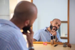 how to style a mustache